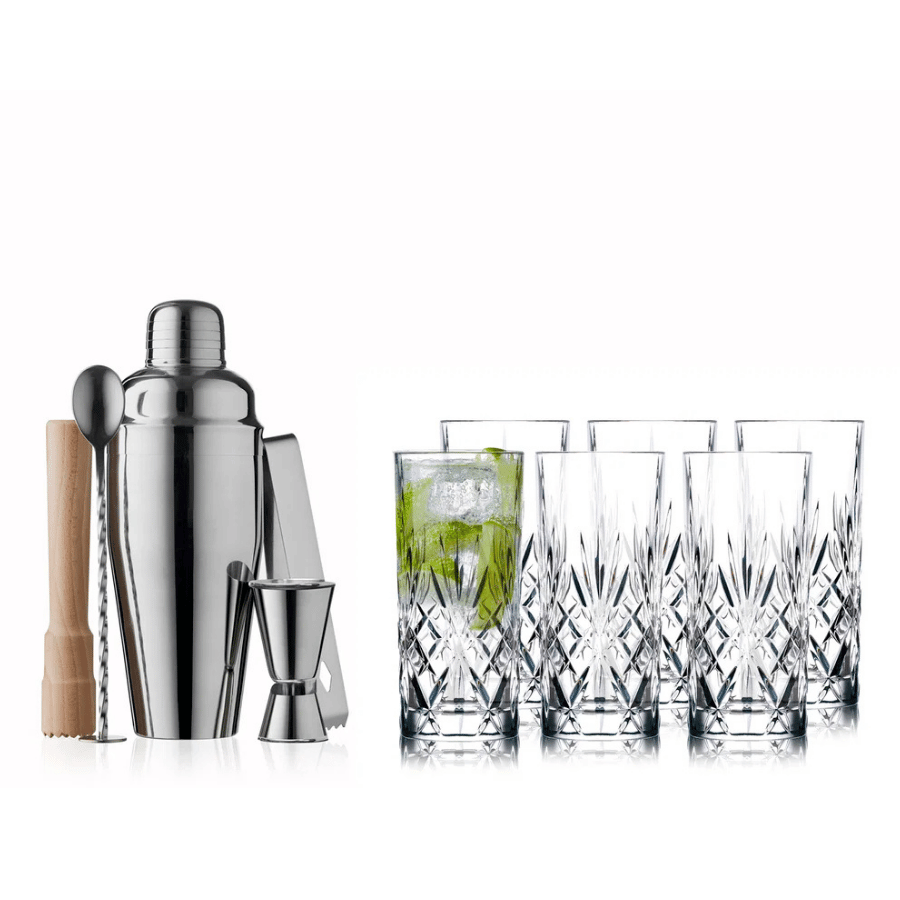 Lyngby Glas Melodia Highball m. barsæt SAMPAK